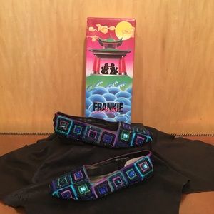 🌲EUC VINTAGE Beverly Feldman Embellished Flats🌲